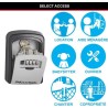 MASTER LOCK Boite a clés sécurisée [Medium] [Fixation murale] - 5401EURD - Se...