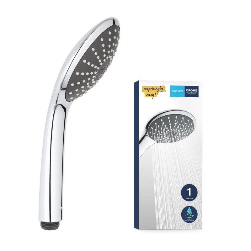 Douchette 1 jet - GROHE - Vitalio Joy 110 - EcoJoy - StarLight Chrome - Inner...