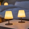 Pack de 2 Lampes de table sans fil - LUMISKY - TWINS - H16 cm - Pied en acier...