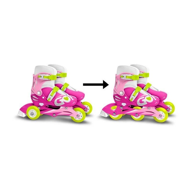 Patins en Ligne 2 en 1 trois Roues GIRL Taille 27-30 SKIDS CONTROL