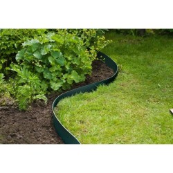 Bordure de jardin en polypropylene NATURE - Epaisseur 3 mm - H 15 cm x 10 m -...