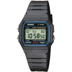 Montre - Casio - Vintage - Noir - Digital - Étanchéité WR ISO 22810 - Chronom...
