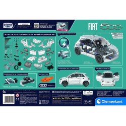 Clementoni - Coffret de construction Fiat 500 électrique -
