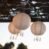 Suspension solaire LED - LUMISKY - HIMALAYA - Ø30cm - Beige, creme et mariage...
