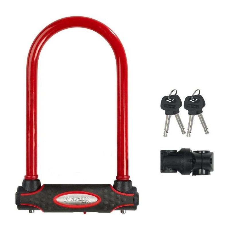 MASTER LOCK Antivol Vélo U [A Clé] [Support de Vélo Universel] [Antivol Certi...