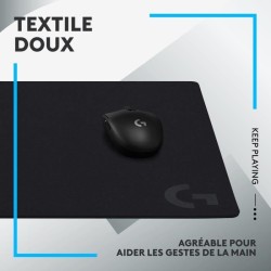 Tapis de souris gamer - Logitech G-  G640 - Noir