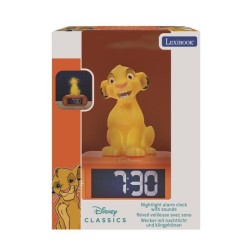 Réveil veilleuse digital LEXIBOOK - Simba - 3D lumineux et sonore - Jaune - E...