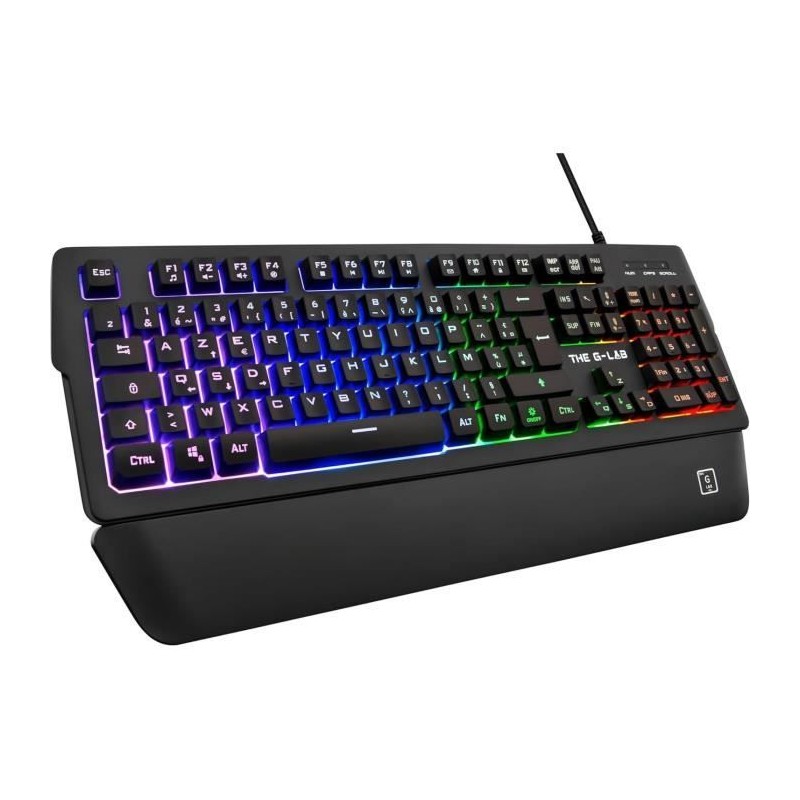 Clavier Gamer - The G-Lab - KEYZ PALLADIUM - Filaire - RGB - Repose Poignet -...