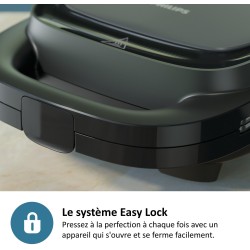 Croque monsieur - PHILIPS - HD2331/90 - Série 3000 - 750W - Plaques