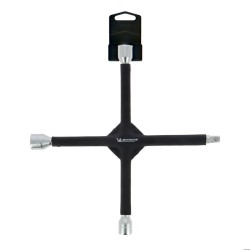 Clé en croix démonte-roue - MICHELIN - 17/19/21mm et carré 1/2 - Renforcée - ...