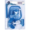 GRE - Kit nettoyage piscine 6 accessoires - Brosse, épuisette, manche, thermo...