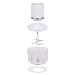 Hachoir électrique sans fil - LIVOO - 200 W - 2 vitesses - 1,2 L - 4 lames en...