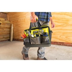 RYOBI - Sac avec fond renforcé 38 x 29 x 20,5 cm pour 1 ou 2 outils  - RSSSTB1