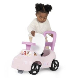 Smoby - Porteur auto enfant 2 en 1 - Disney Princesse - Coffre sous la selle ...