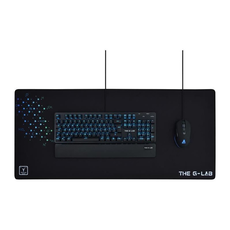Tapis de Souris - XXL - The G-Lab - PAD YTTRIUM - 900x400x4mm - Noir