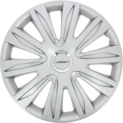Lot de 4 enjoliveurs gris métallisés - MICHELIN - 16 pouces - Fixation simple...
