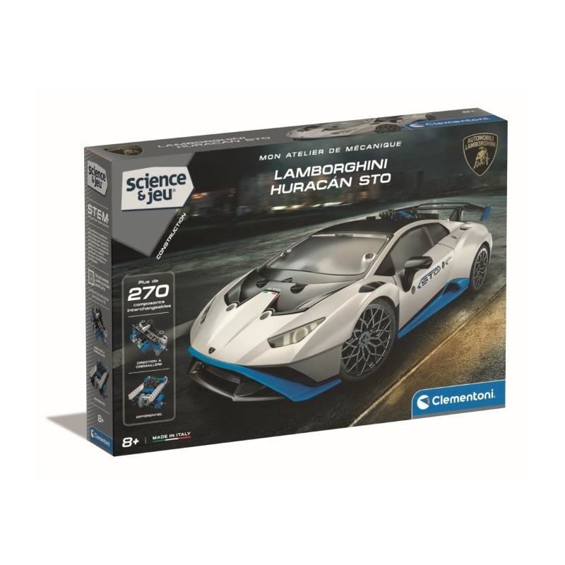 CLEMENTONI - Lamborghini Huracan STO a construire - Roues orientables