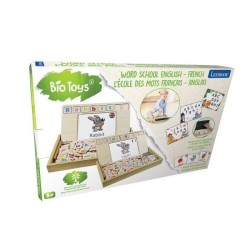 LEXIBOOK - Bio Toys - L'Ecole des mots bilingue Français / Anglais – Jeu en Bois