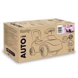 Smoby - Porteur enfant 2 en 1 - Auto Rose - Coffre sous la selle + klaxon - D...