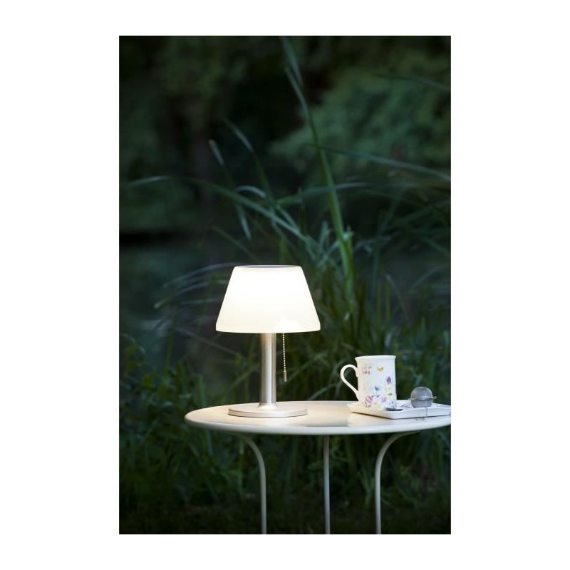 Lampe de table solaire G2 tres éclairante - GALIX - 100 Lumens - Plastique et...