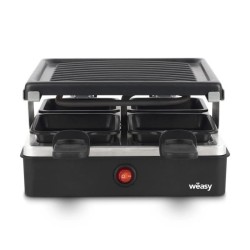 Appareil a raclette WEASY - LUGA40 - Jusqu'a 4 personnes - Revetement anti-ad...