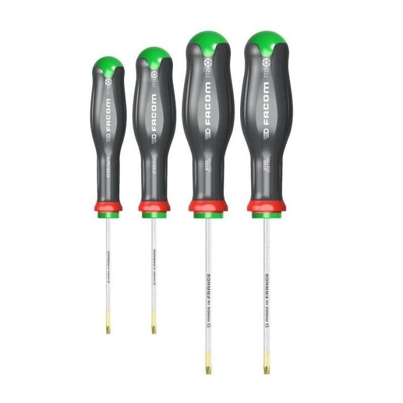 Jeu de 4 tournevis PROTWIST resistorx - FACOM - ATXR.J4PB