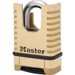 Cadenas en Laiton Massif Haute Sécurité - MASTER LOCK - M1177EURDCC - Anse Pr...