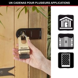 Cadenas en Laiton Massif Haute Sécurité - MASTER LOCK - M1177EURDCC - Anse Pr...