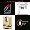 Cadenas en Laiton Massif Haute Sécurité - MASTER LOCK - M1177EURDCC - Anse Pr...