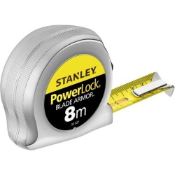 Metre ruban - STANLEY - 0-33-527 - 8 m x 25 mm - Blade Armor - Powerlock