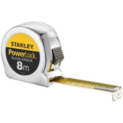 Metre ruban - STANLEY - 0-33-527 - 8 m x 25 mm - Blade Armor - Powerlock