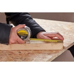 Metre ruban - STANLEY - 0-33-527 - 8 m x 25 mm - Blade Armor - Powerlock