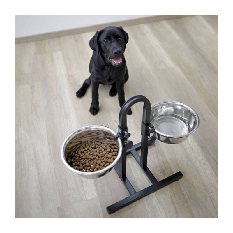 Gamelle pour animaux de compagnie TD Hauteur réglable Conception séparée Fond...
