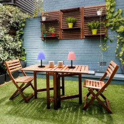 Lampe de table solaire et rechargeable - LUMISKY - STANDY MINI SOLAR RGB - H3...