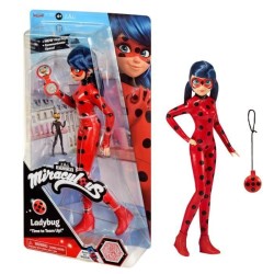 BANDAI - Miraculous Ladybug - Poupée mannequin 26 cm - Ladybug avec son télép...