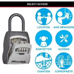 Boite a clés sécurisée - MASTER LOCK - 5400EURD - Format M - Avec anse - Sele...