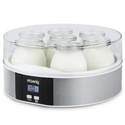 Yaourtiere HKoeNIG - ELY70 - Capacité 7 pots de 160ml - Programmable jusqu'a ...