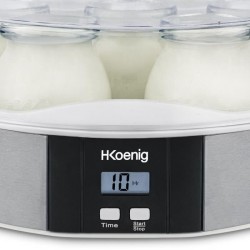 Yaourtiere HKoeNIG - ELY70 - Capacité 7 pots de 160ml - Programmable jusqu'a ...
