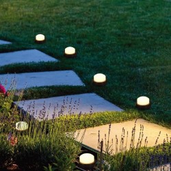 10 mini-spots lumineux solaires a piquer - LUMISKY - SOLIRAY - 12 m - LED bla...