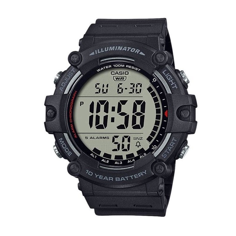 CASIO - Montre sport - Multifonctions - Noir