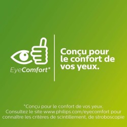 Plafonnier LED Philips SuperSlim 15W Noir IP54 pour extérieur