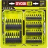 RYOBI - Coffret empilable 48 accessoires vissage ultra-résistants : 32 embout...