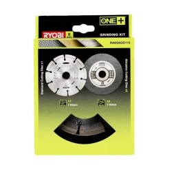 RYOBI - Kit 6 disques meuleuse diam. 115 mm - 1 disque diamant et 5 disques a...