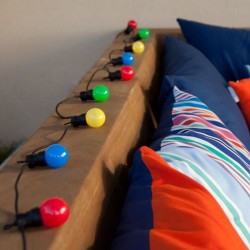 Guirlande lumineuse solaire - LUMISKY - PARTY GUINGUETTE SOLAR - 5.70 m - 8 m...