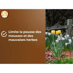 Ecorces De Pin - OR BRUN - Protege Le Sol - Limite Les Mauvaises Herbes - Con...