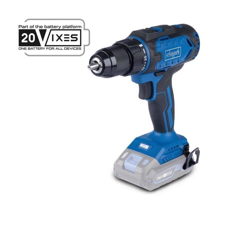Perceuse visseuse sans fil C-DD45-X - 45 Nm mandrin 13mm - SCHEPPACH 20V IXES...