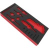 Plateau mousse vide pour module FACOM - PM.MODR1A - Pour cliquet douilles 1/4