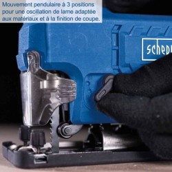 Scie sauteuse sans fil C-JS220-X - coupe max 19mm coupes 45°/30°/15°/0° - SCH...