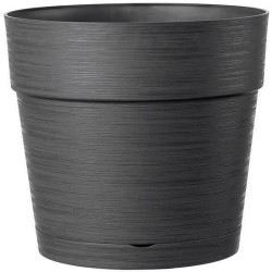 DEROMA Pot de fleurs Vaso Save R - 48 x h43,1 cm - 58L - Gris foncé