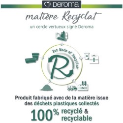 DEROMA Pot de fleurs Vaso Save R - 48 x h43,1 cm - 58L - Gris foncé